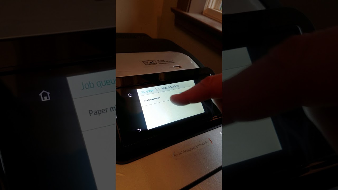 HP Designjet T1700   Paper Mismatch