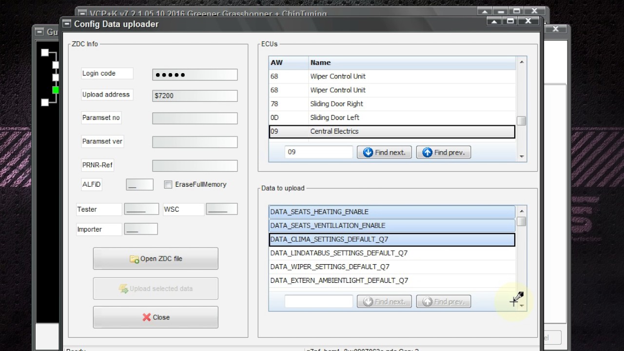 Bcm mlbevo parametrization by Vag Can Pro