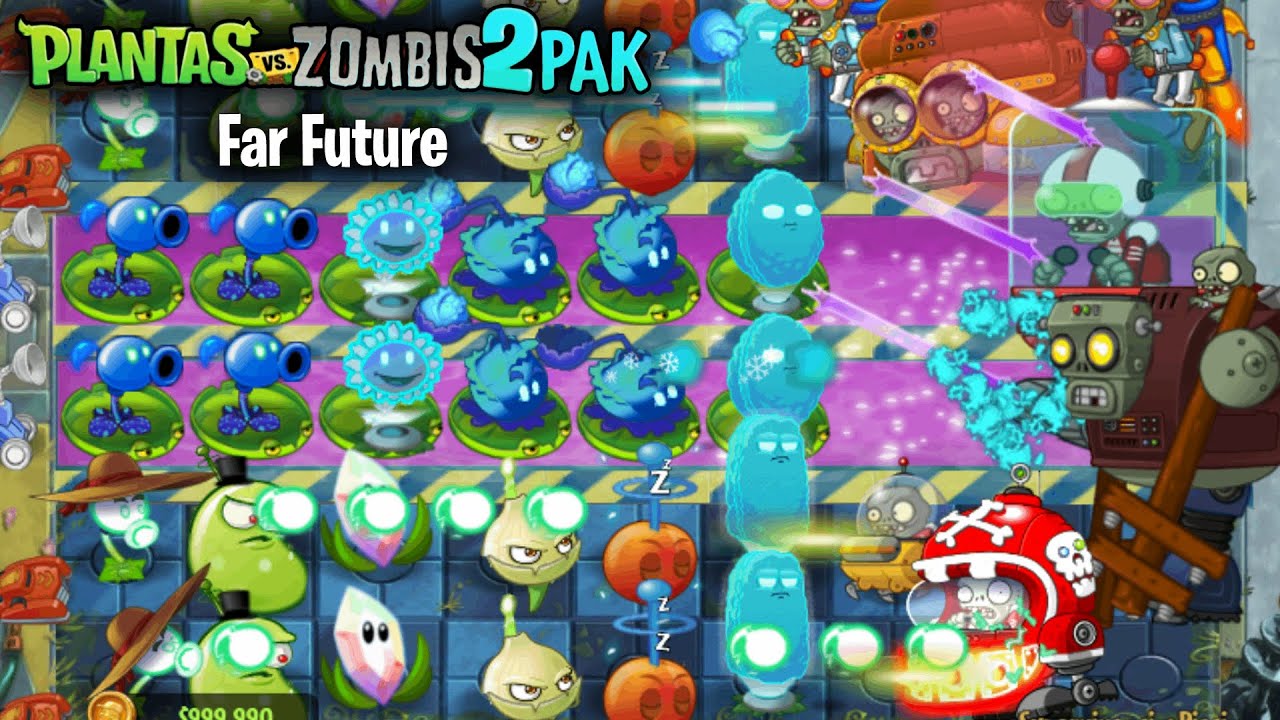 PvZ 2 PAK Far Future | New Plants, Zombies & Maps With Glowing Graphics | Gameplay & Download