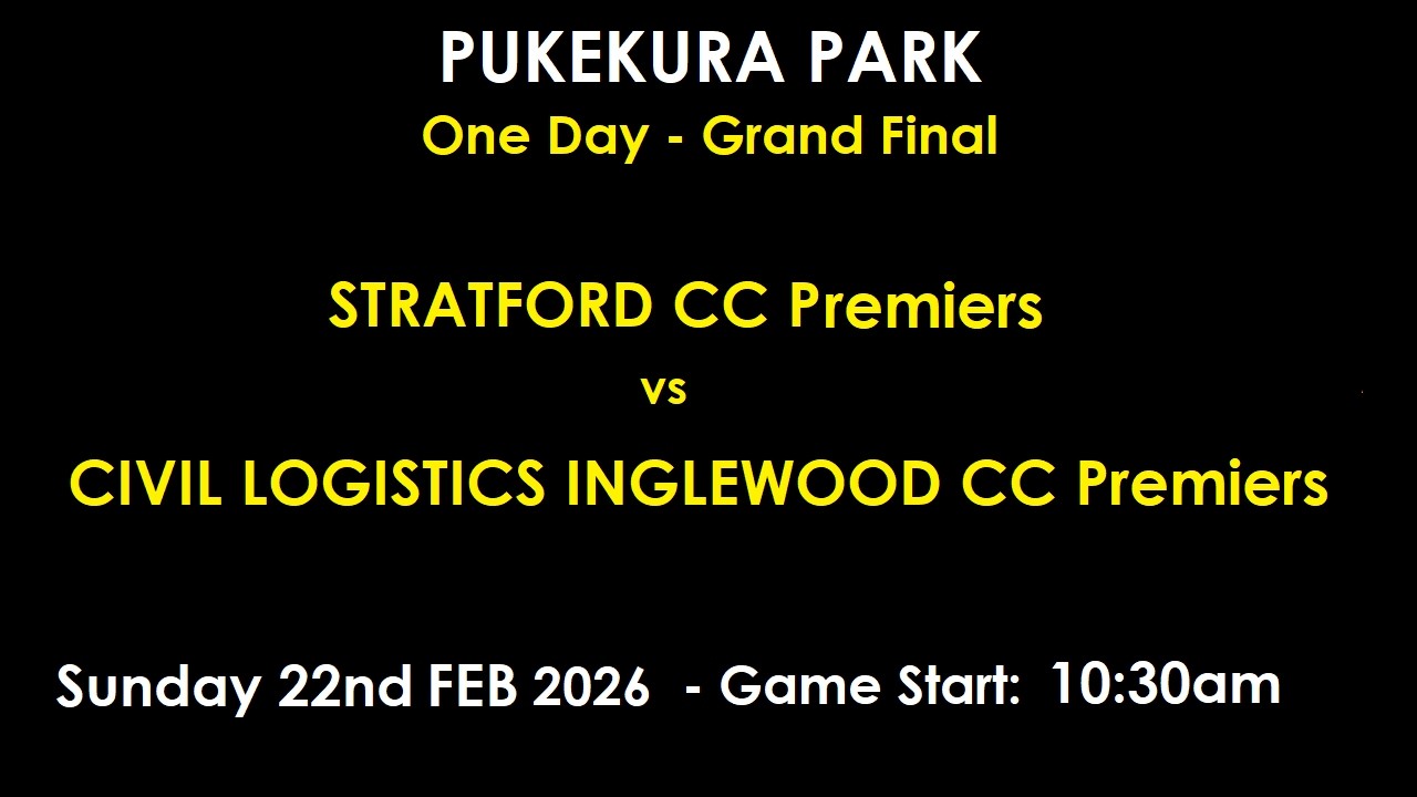 Pukekura Park - Grand Final 1- DAY - 22nd FEB 2026