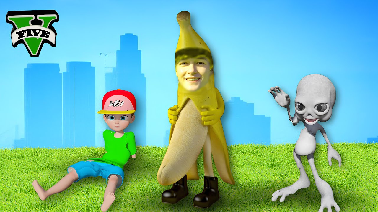 ကျွန်တော် ငှက်ပျောသီးလူသား ဖြစ်ခဲ့တယ် | I became Banana Man in GTA V