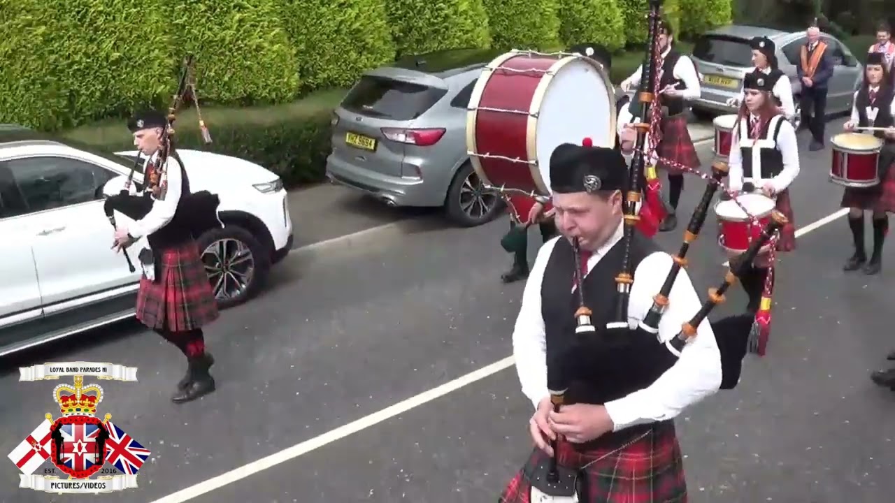Drumharvey Pipe Band (1) @ Pettigo District LOL King Coronation Parade 2023