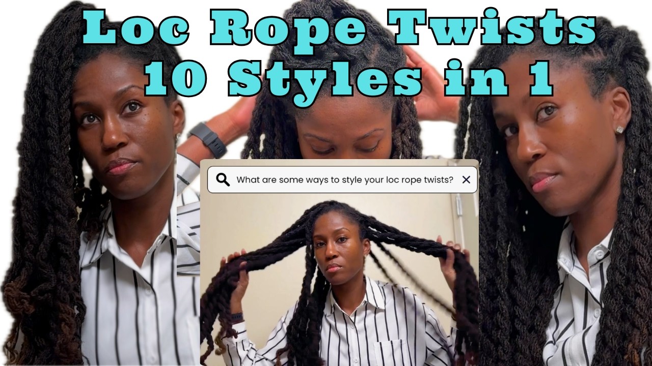 10 Easy Ways to  Style Loc Rope Twists |  ibyl