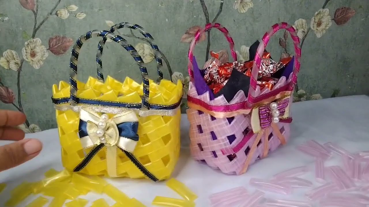 DRINKING STRAW BAG | CUTE MINI BAG| GIFT BAG | STRAW CRAFTS IDEAS