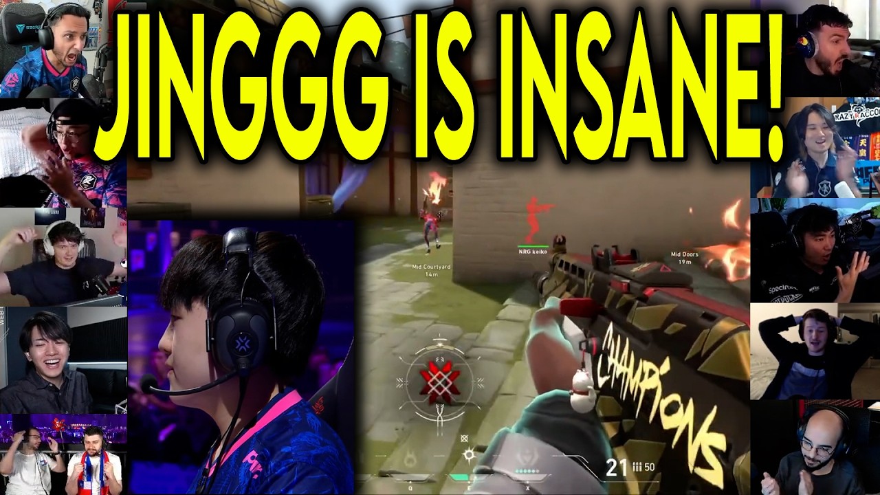 Valorant Streamers Reacts To PRX Jinggg CRAZY 3k Against NRG In Masters Santiago