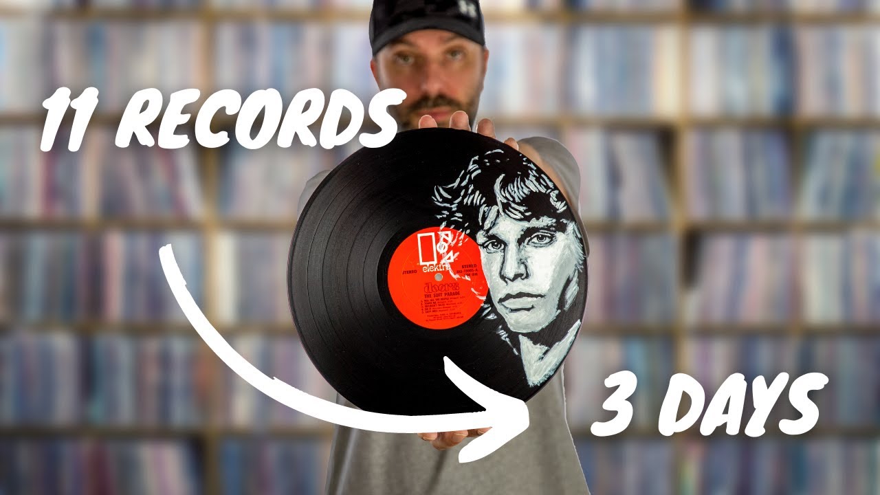 Painting 11 Records in 3 Days - Vintage Vinyl Thrift Store Haul