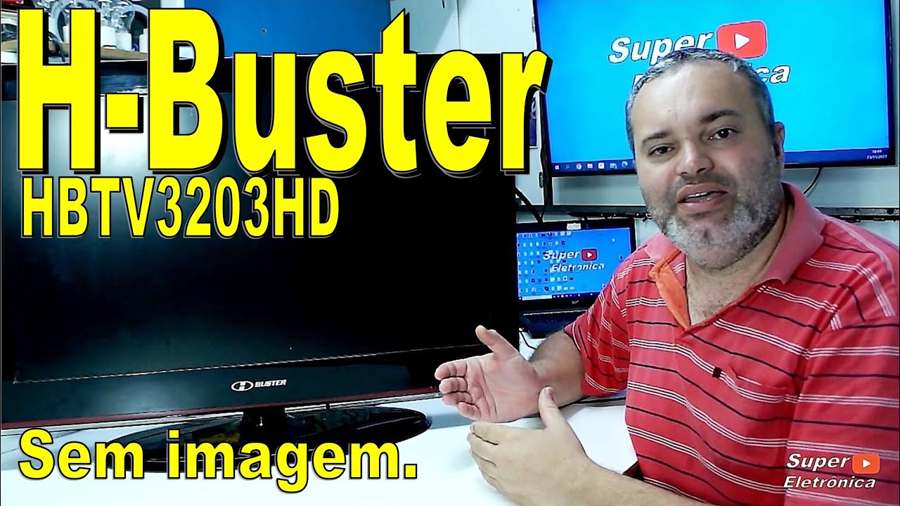 TV H-Buster, HBTV3203HD Sem imagem.