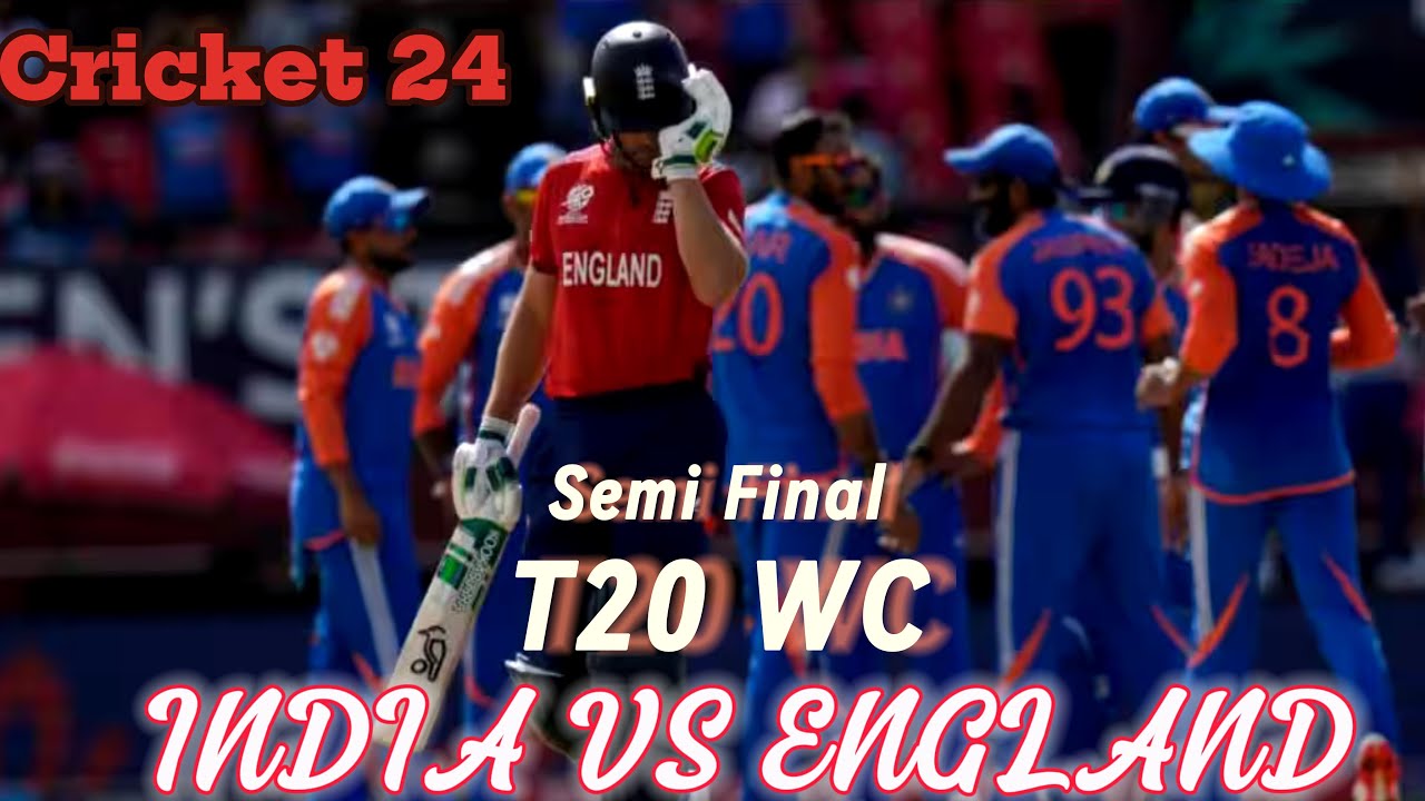 India Vs England | T20 World Cup semi final 2 | Cricket 24 full gameplay