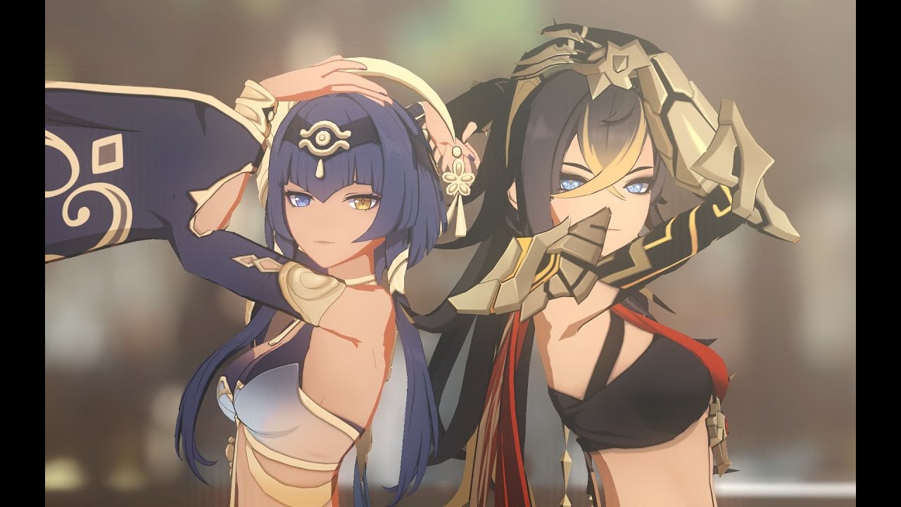 【Genshin Impact MMD／4K／60FPS】Dehya × Candace【Naughty】