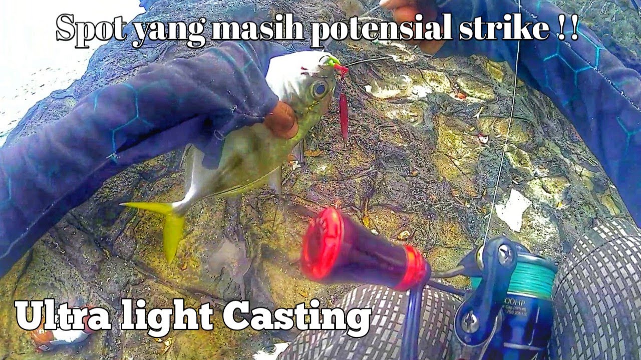 Ultra light Casting || Spot yang lagi rame pemancing  , Pantai Rowo Cangak