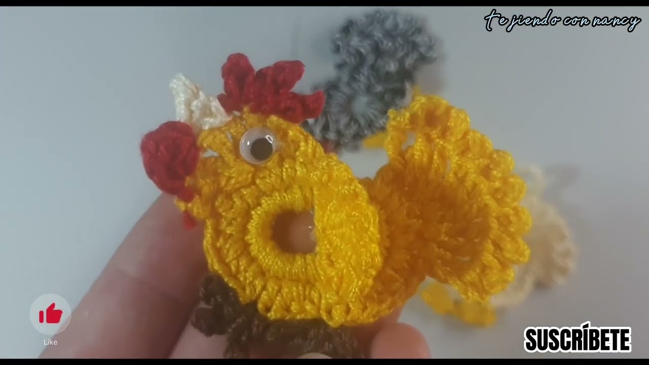 GALLINITA TEJIDA EN ANILLAS DE LATAS !!!