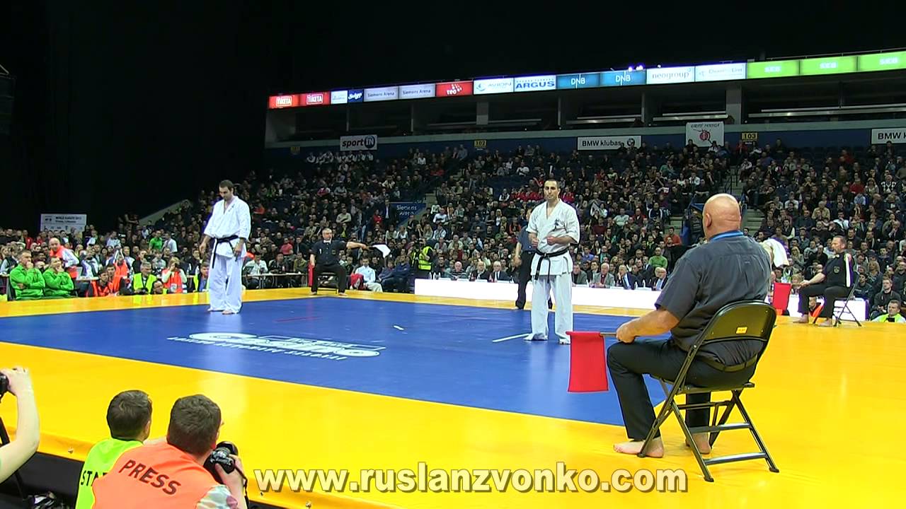 The 5th Karate World Cup Final heavyweight  Dimitrov-Kubilius