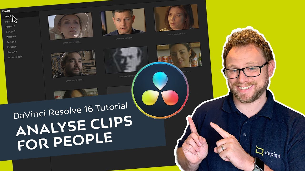 How to use the People Management Window in DaVinci Resolve 16 Studio