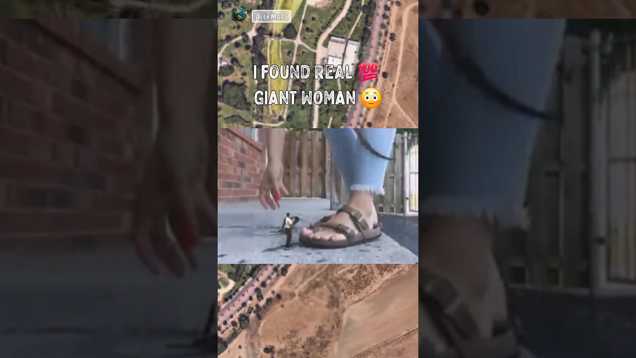 I Found Real 💯 GIANT WOMAN 😳 On Google Maps #alexmaps #googlemaps #googleearth