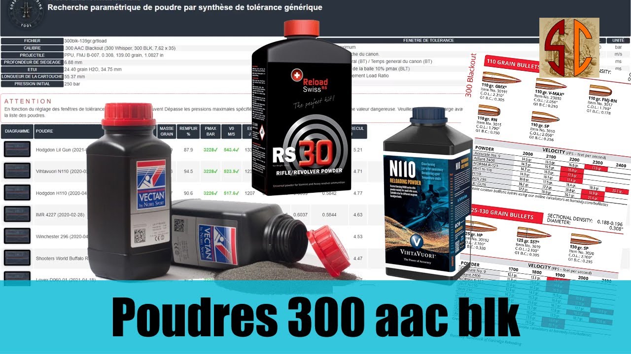 Meilleurs poudres pour le 300 aac Blackout
