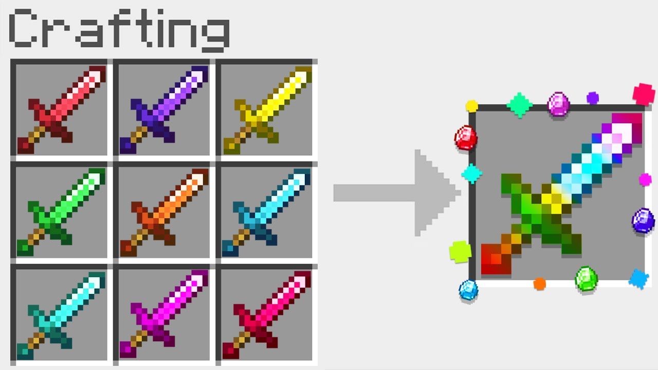 Minecraft UHC but you can craft SWORDS from any item you want...
