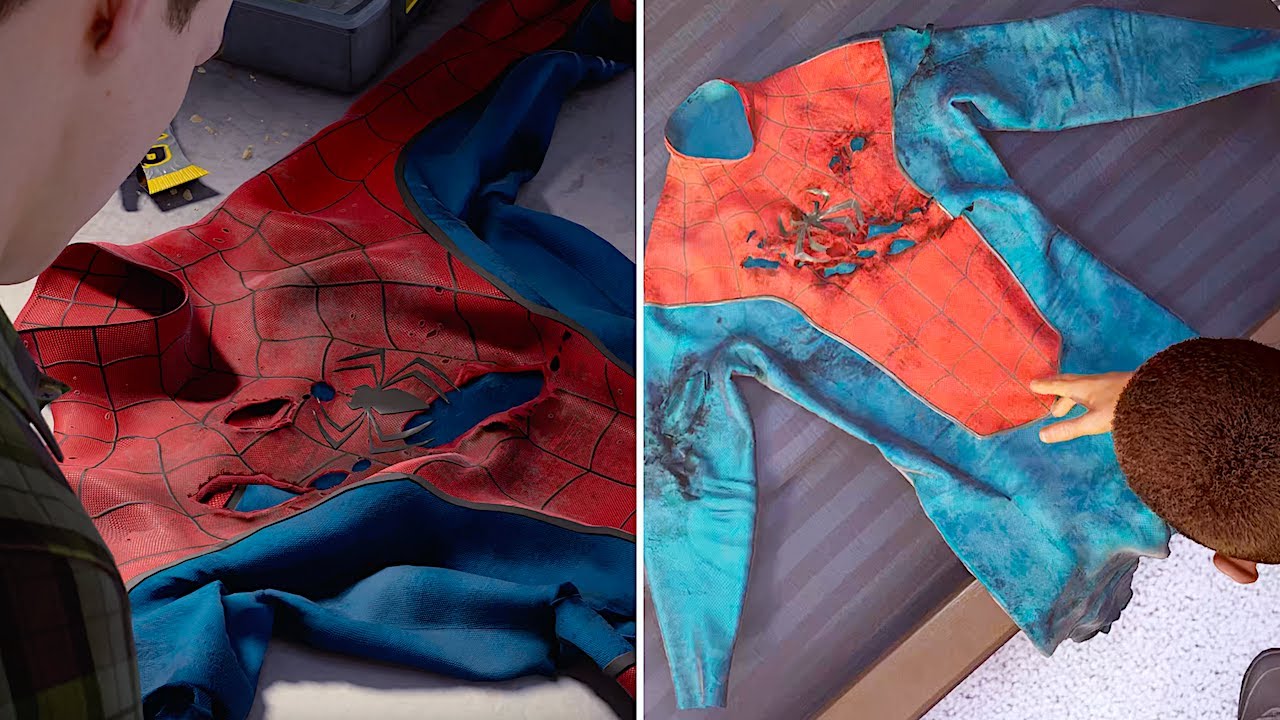Сцены переодевания Питера и Майлза в Marvel's Spider-Man