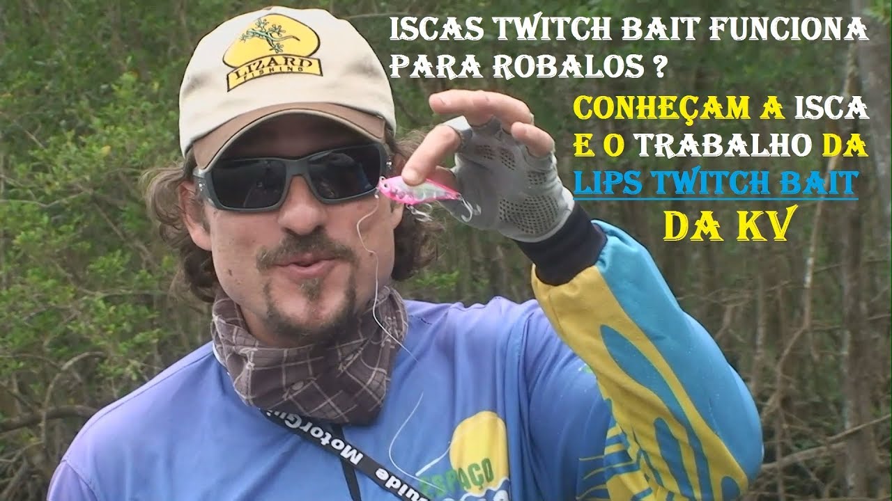 Isca Twitch Bait funciona para Robalos -  Conheçam a isca e o trabalho da Lips twitch bait da KV