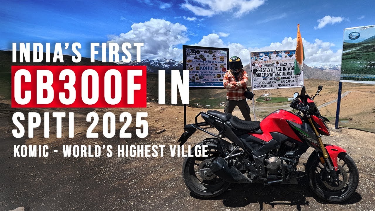 India’s FIRST Honda CB300F to Reach Komic – Spiti Valley 2025 | Cinematic Ride Vlog 🏍️⛰️