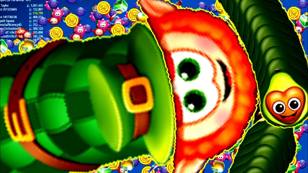 world Record 😱1 Billion+score Top 1 Worms Zone io! Best gaming video Epic Worms Zone io XModGaming 🐍