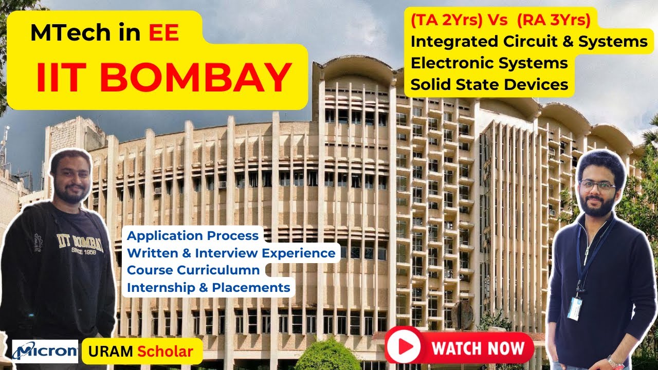 IIT Bombay MTech | TA vs RA | ICS vs ES vs SSD | Interview| Internship & Placements #iisc #iit