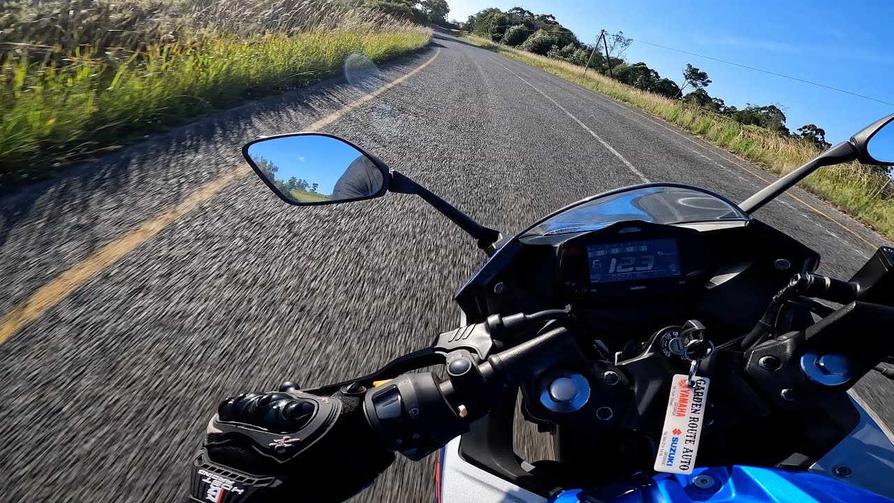 Gsxr250 Ride To Beach+ pure sound [4k] Pov