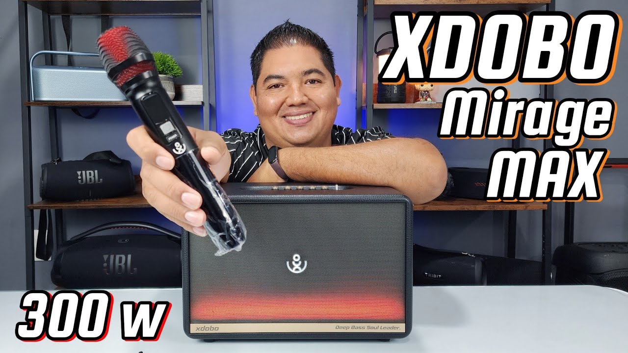 XDOBO Mirage MAX | 🎤 Con 2 Micrófono 🎤 | Potente y Práctica 🔊🔊