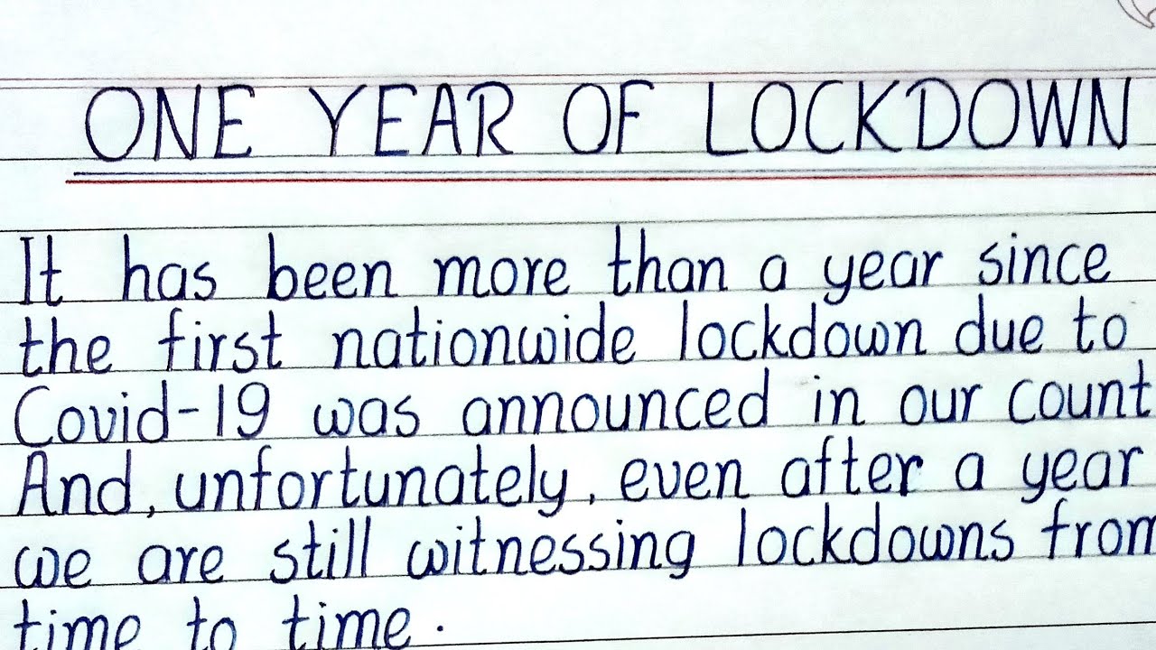 'One Year of Lockdown' essay || essay on Lockdown || Lockdown Life essay || Life During Lockdown ess