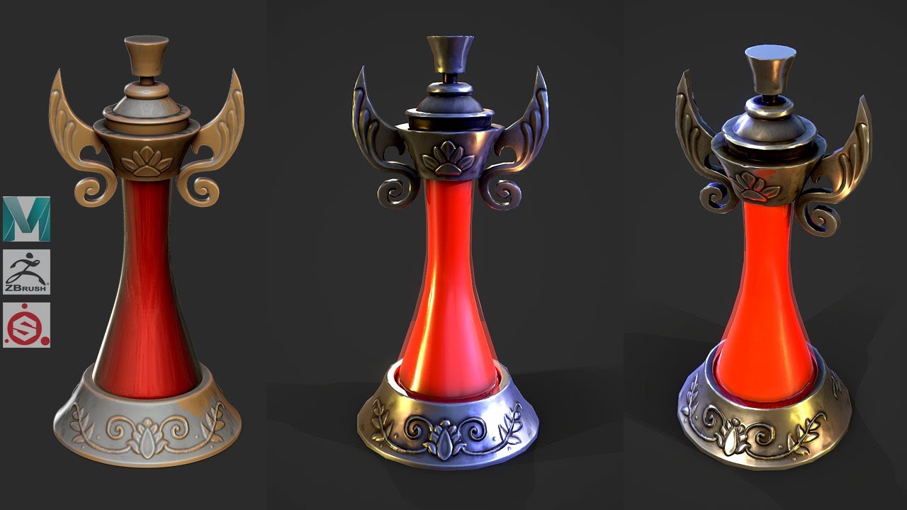 Autodesk Maya 2020, Zbrush 2020, Substance Painter - Potion Container