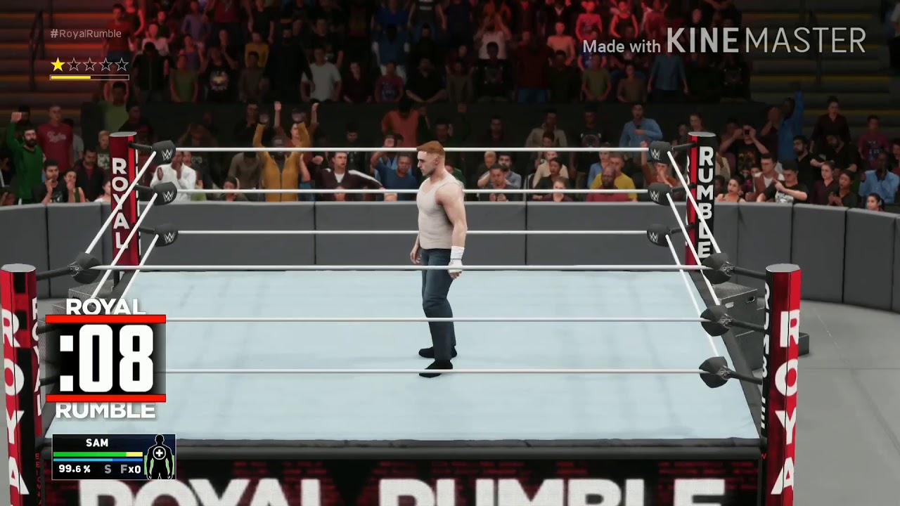 WWE2K18 My Career Royal Rumble Easy way to win