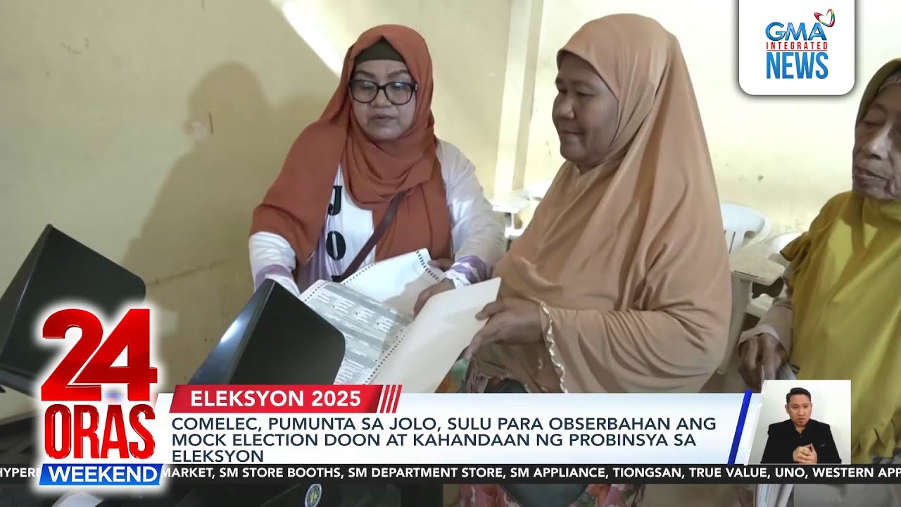 COMELEC, pumunta sa Jolo, Sulu para obserbahan ang mock election doon at... | 24 Oras Weekend