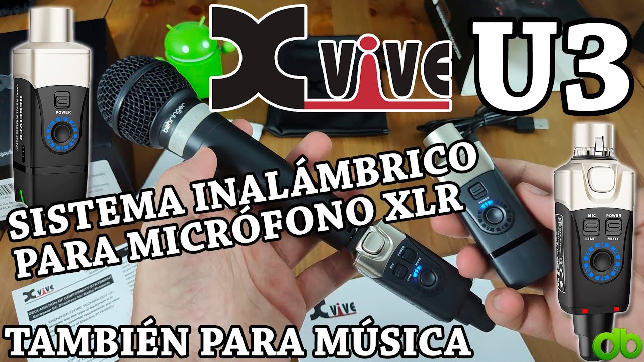 Xvive U3 Convierte tu micr&oacute;fono din&aacute;mico XLR en Inal&aacute;mbrico (Y tambi&eacute;n para m&uacute;sica) Unboxing Review