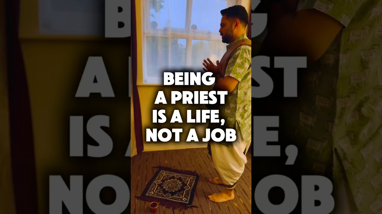Hindu Priest Life: More Than Just Rituals #hindupriest #harekrishna #iskcon