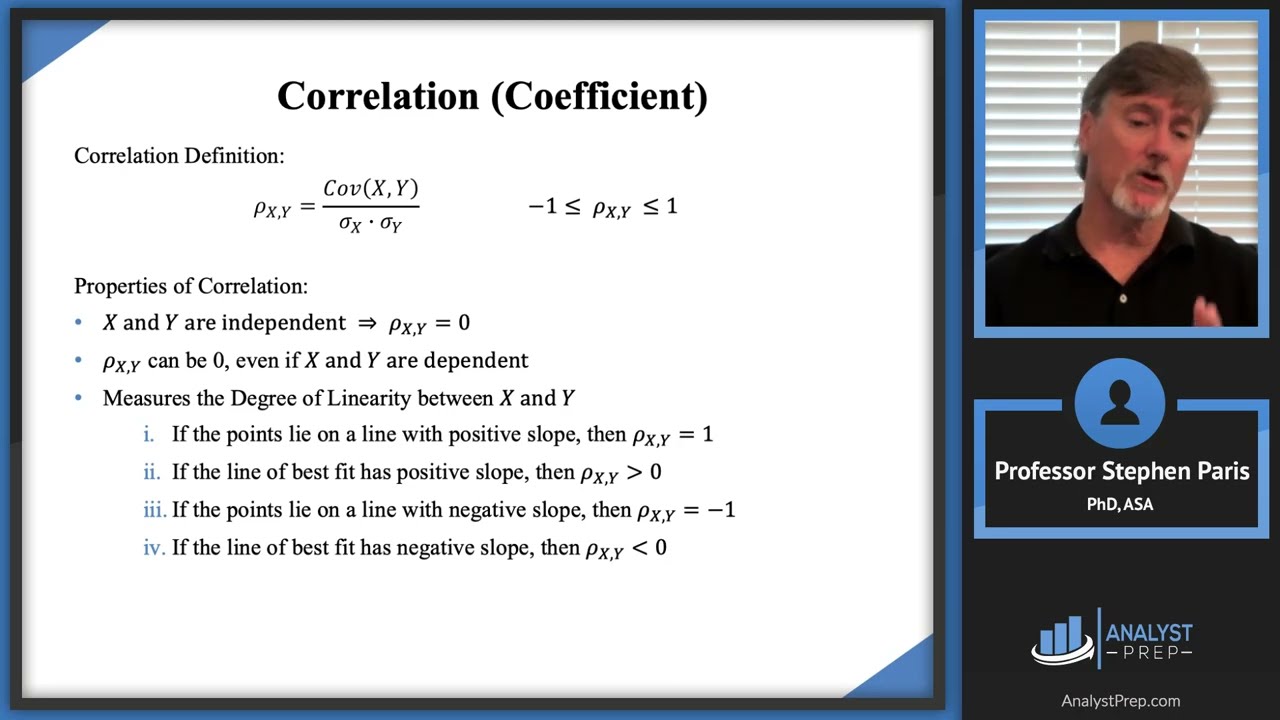 Covariance and Correlation (SOA Exam P &ndash; Probability &ndash; Multivariate Random Variables)
