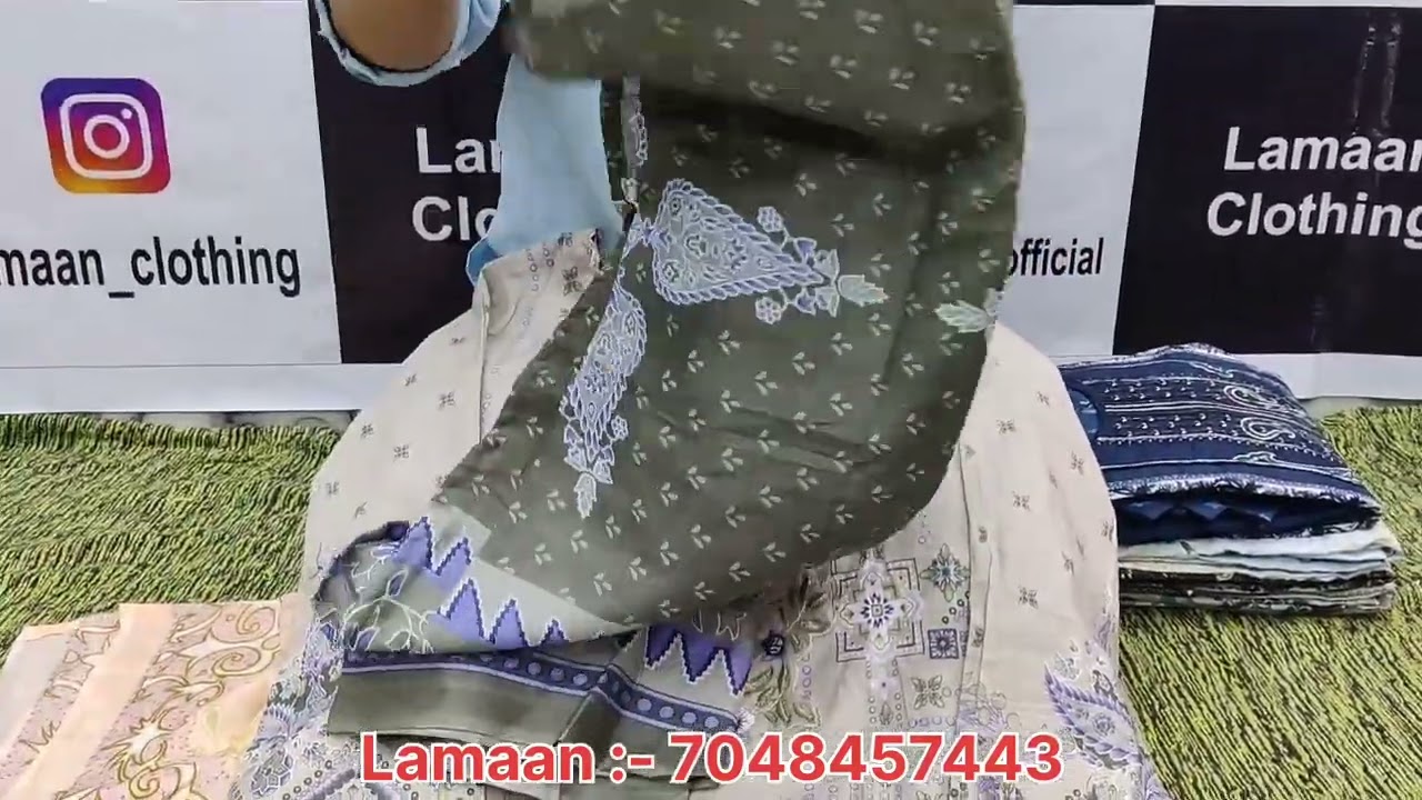 Lamaan Presented COSMOS #LAZMIN LAWN HEAVY #Lawn #COTTON Readymade Collection L XL XXL 3XL 4XL 5XL
