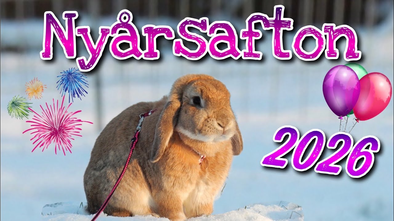 Blir mina kaniner rädda på nyårsafton? NYÅRSVLOGG