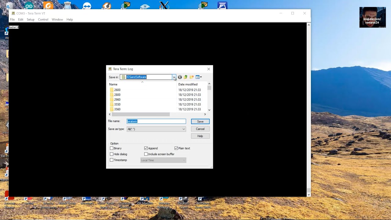 How to create a log file of your PuTTY and TeraTerm sessions