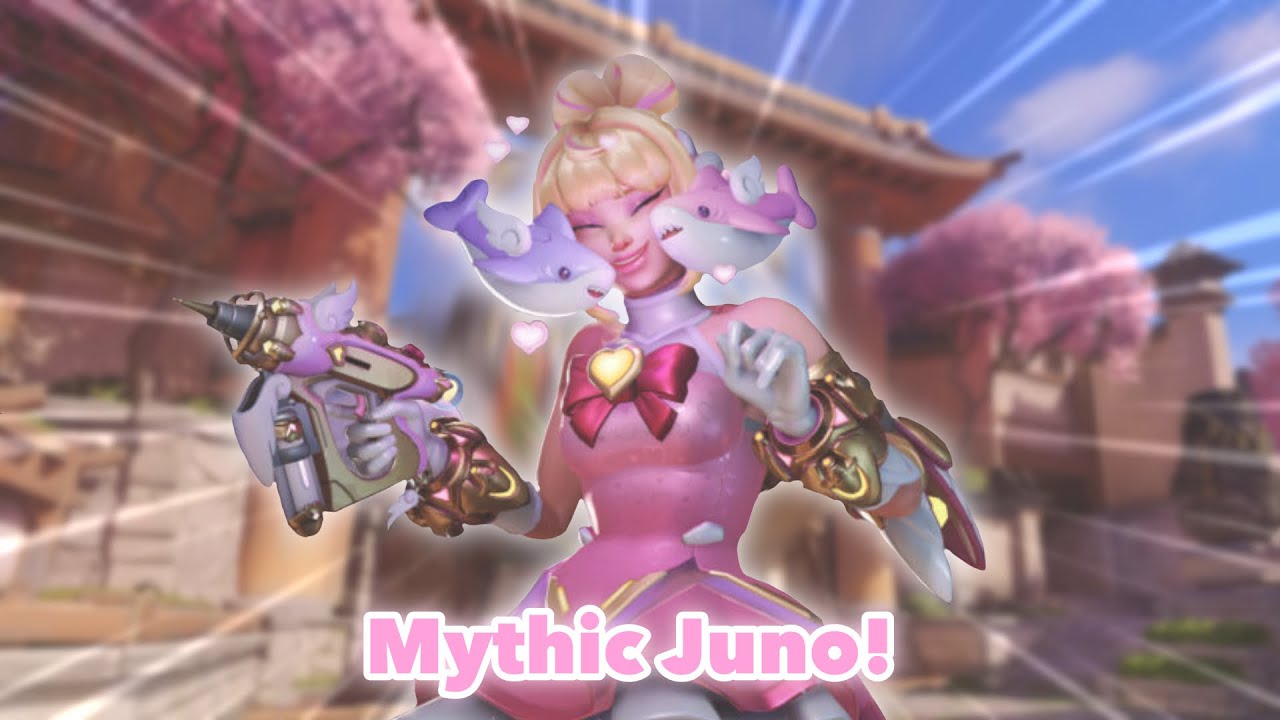 -[🩷]- I’m in love with Juno’s mythic skin ( ^ω^ )~( overwatch 2 Juno gameplay)~
