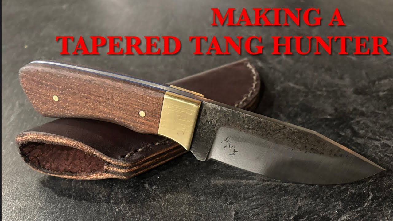 Making a Tapered Full Tang Knife with Brass Bolsters