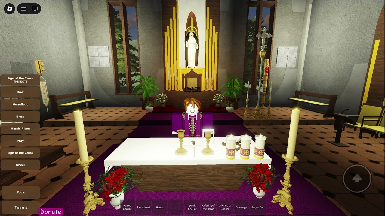 11AM Monday Live Tagalog Mass Today 3/2/26 (Simulated in Roblox)