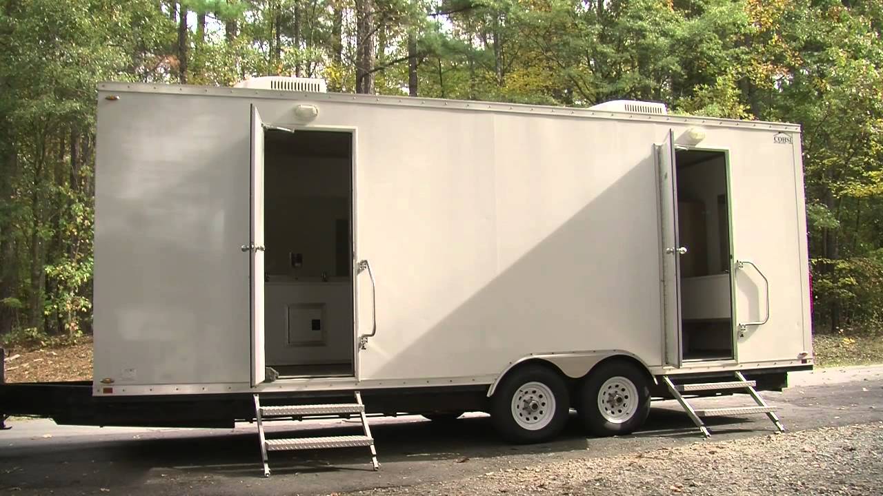 Portable Restroom Trailer | Portable Restroom Trailer for Sale | Comfort Series 9 Station