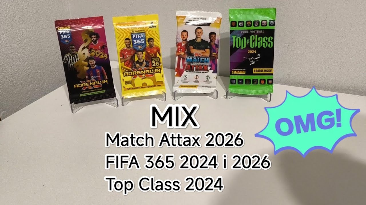 FIFA 365 2026 i 2024 + Match Attax 2026 i Top Class 2024 