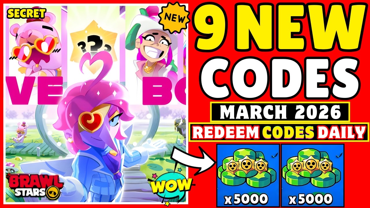 🎁 MARCH FREE CODES 🎁 BRAWL STARS QR CODES 2026 | BRAWL STARS CODES 2026 | BRAWL STARS REDEEM CODES