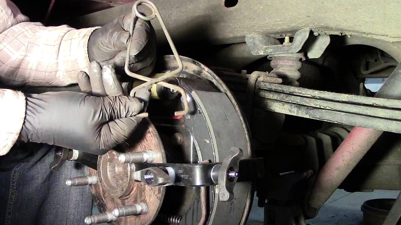 Emergency brake cable install