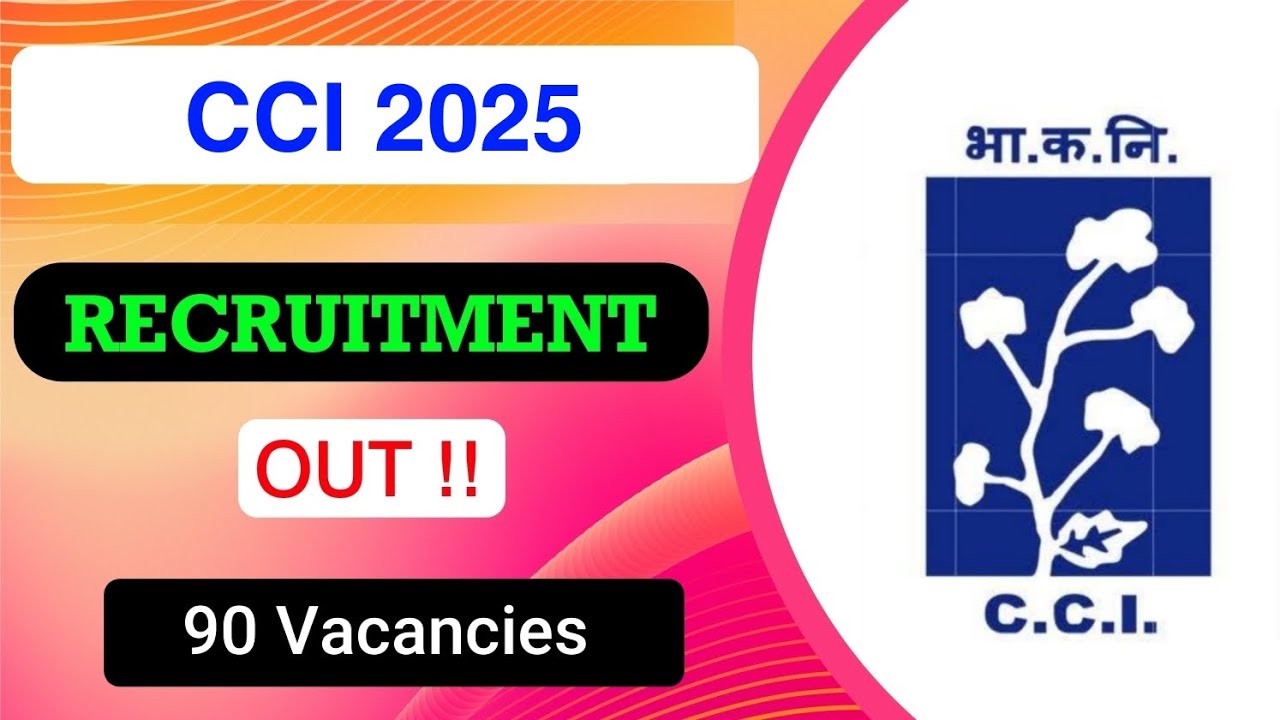 CCI Recruitment 2025 | Notification Out | Full Explaining in Detail | MDE