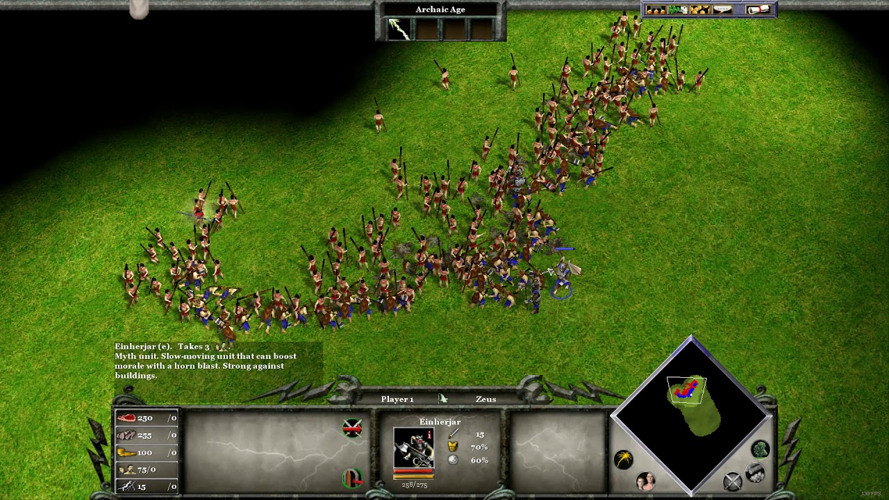 Age of Mythology - Crowded Boost of Einherjar and Arkantos