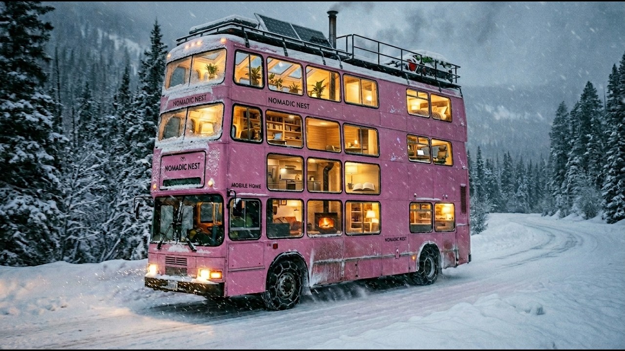 Breaking Physics | Building a 5-Story Glass Skyscraper on a Rusted Bus (ASMR)