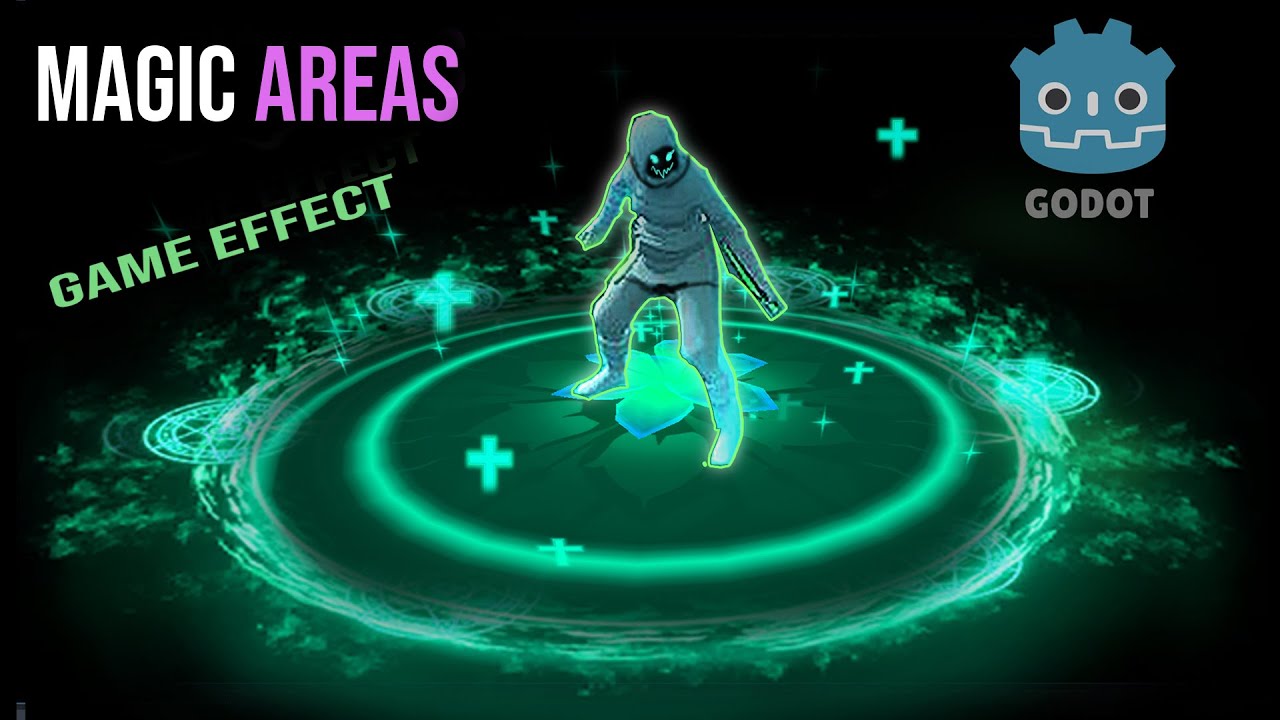 GODOT 4 - Magic Area - Heal and Positive VFX Tutorial