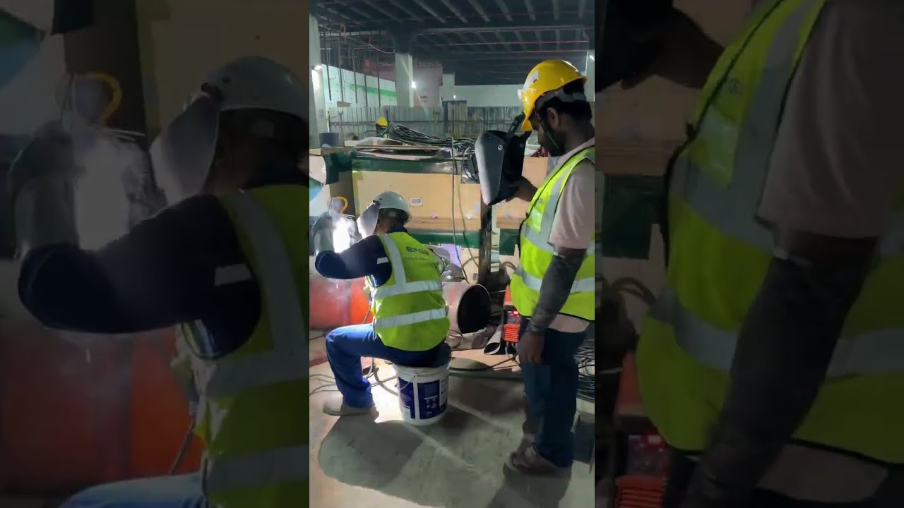 Today is the welding test 6g #weldingtipsandtricks 