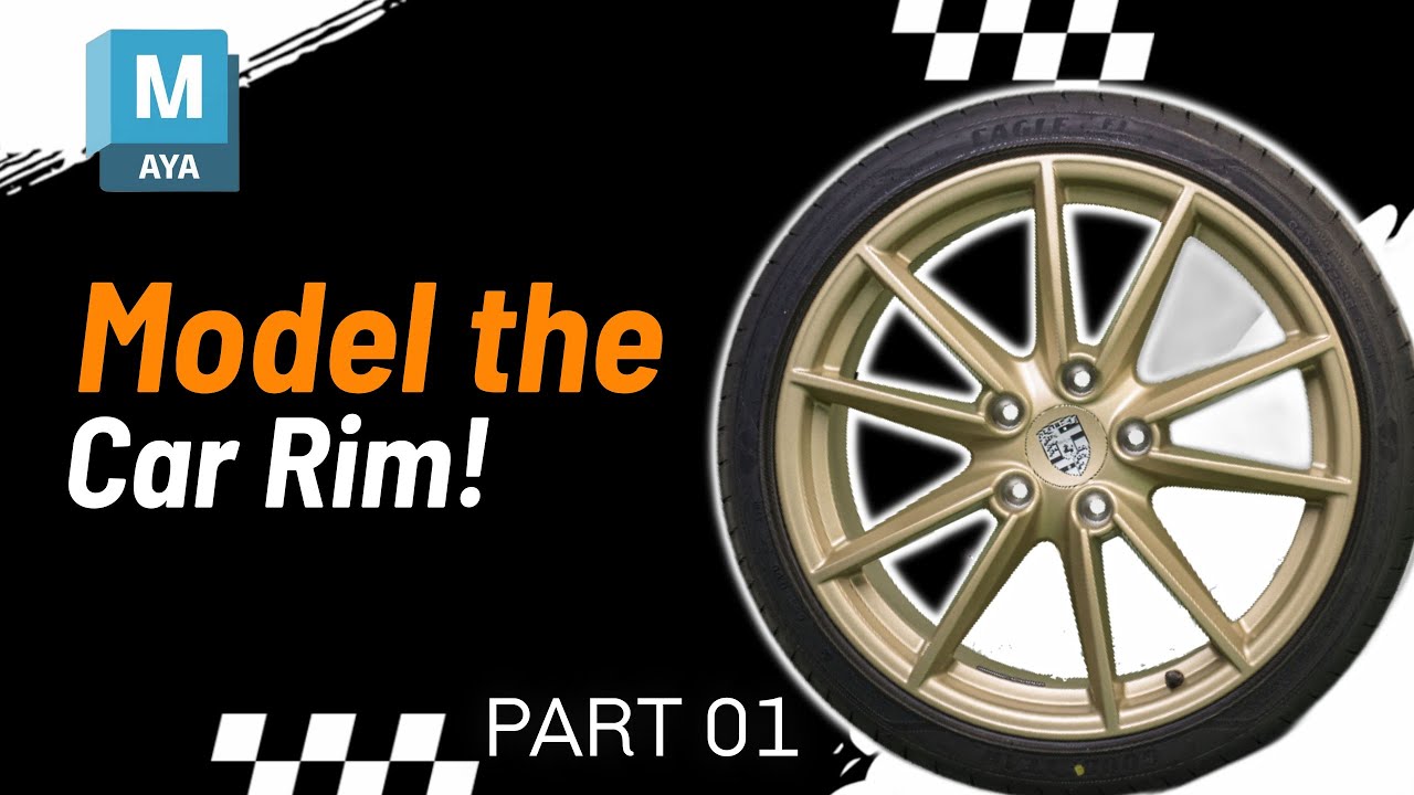 Car Rim Modeling in Maya – Part 1 | 3D Tutorial